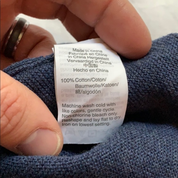 Men’s Navy Blue J. Crew Sweater - Picture 6 of 7